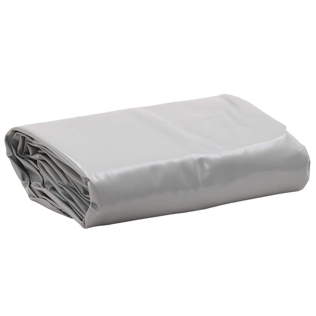 vidaXL Lona 1x2,5 m 650 g/m² cinzento