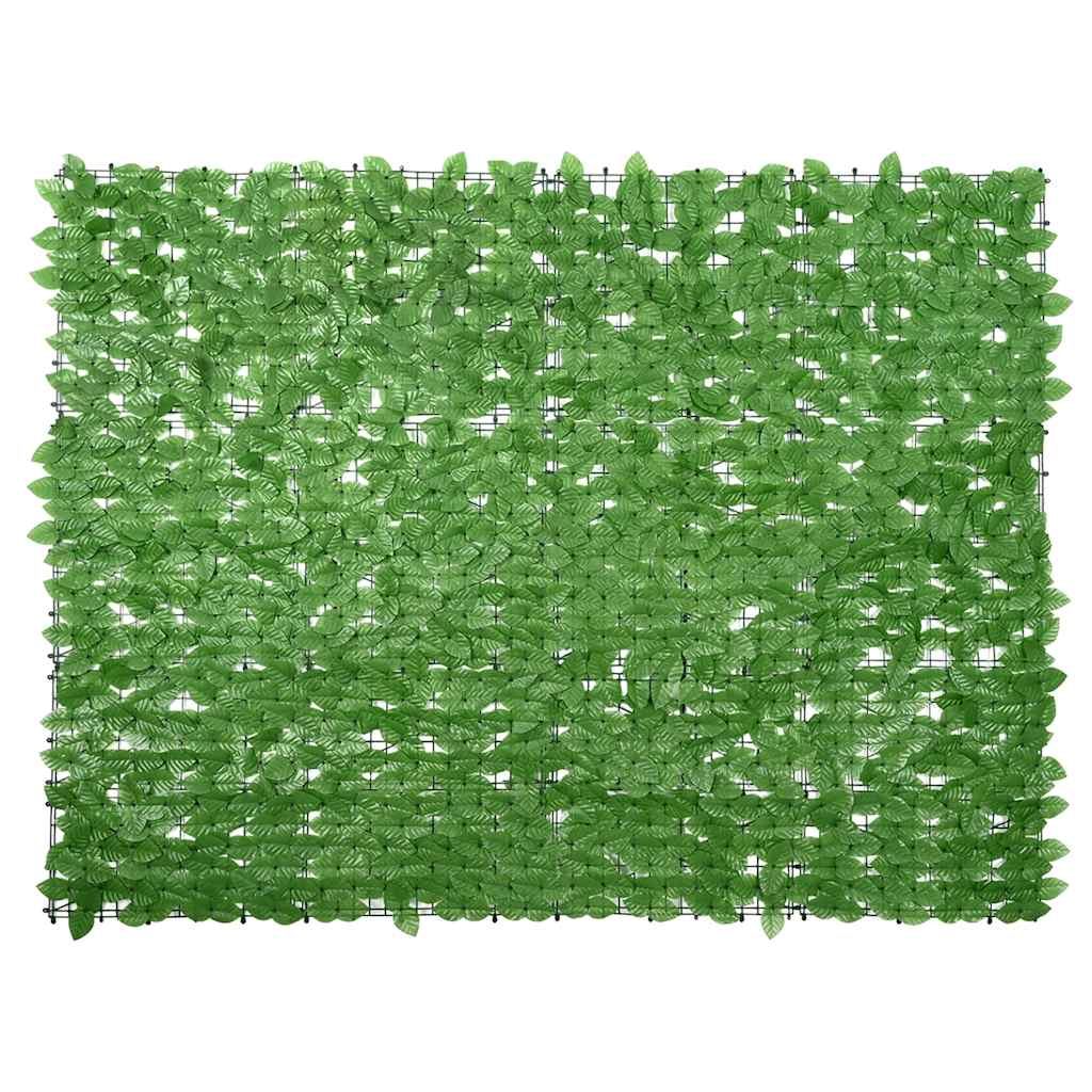 vidaXL Tela de varanda com folhas verdes 200x150 cm