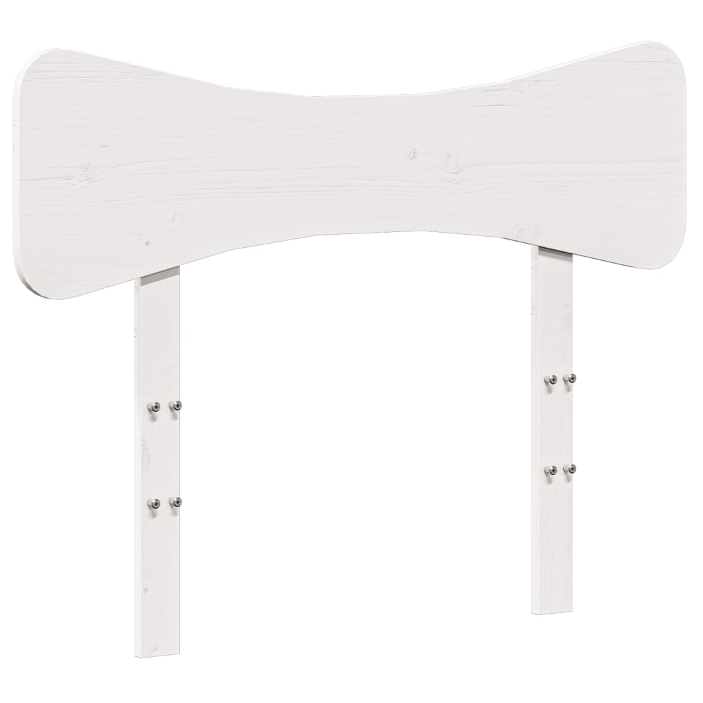 vidaXL Cabeceira 100 cm madeira de pinho maciça branco