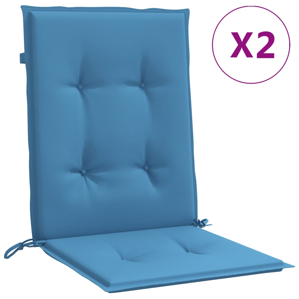 vidaXL Almofadões lombares p/ cadeiras 2pcs 100x50x4cm mesclado tecido