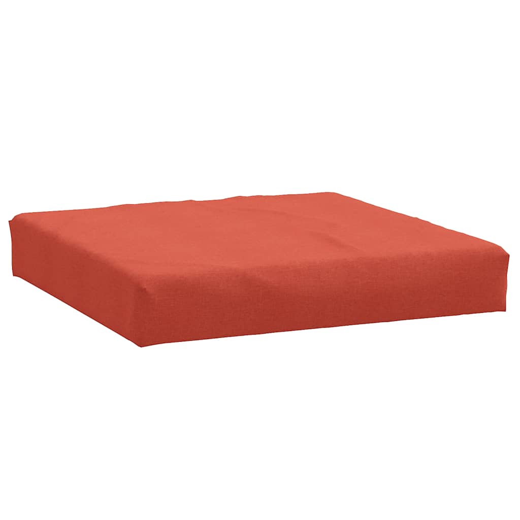 vidaXL Almofadão p/ paletes 60x60x9,5 cm mesclado tecido vermelho