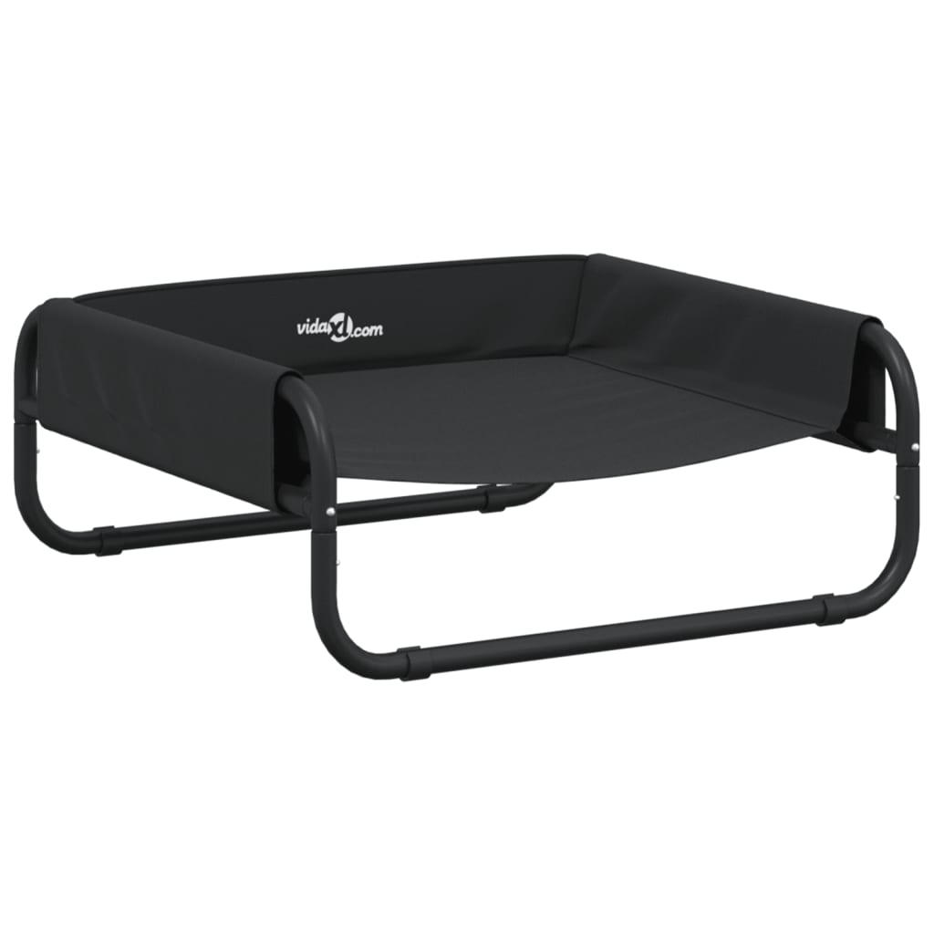 vidaXL Cama para cães elevada tecido oxford e aço antracite