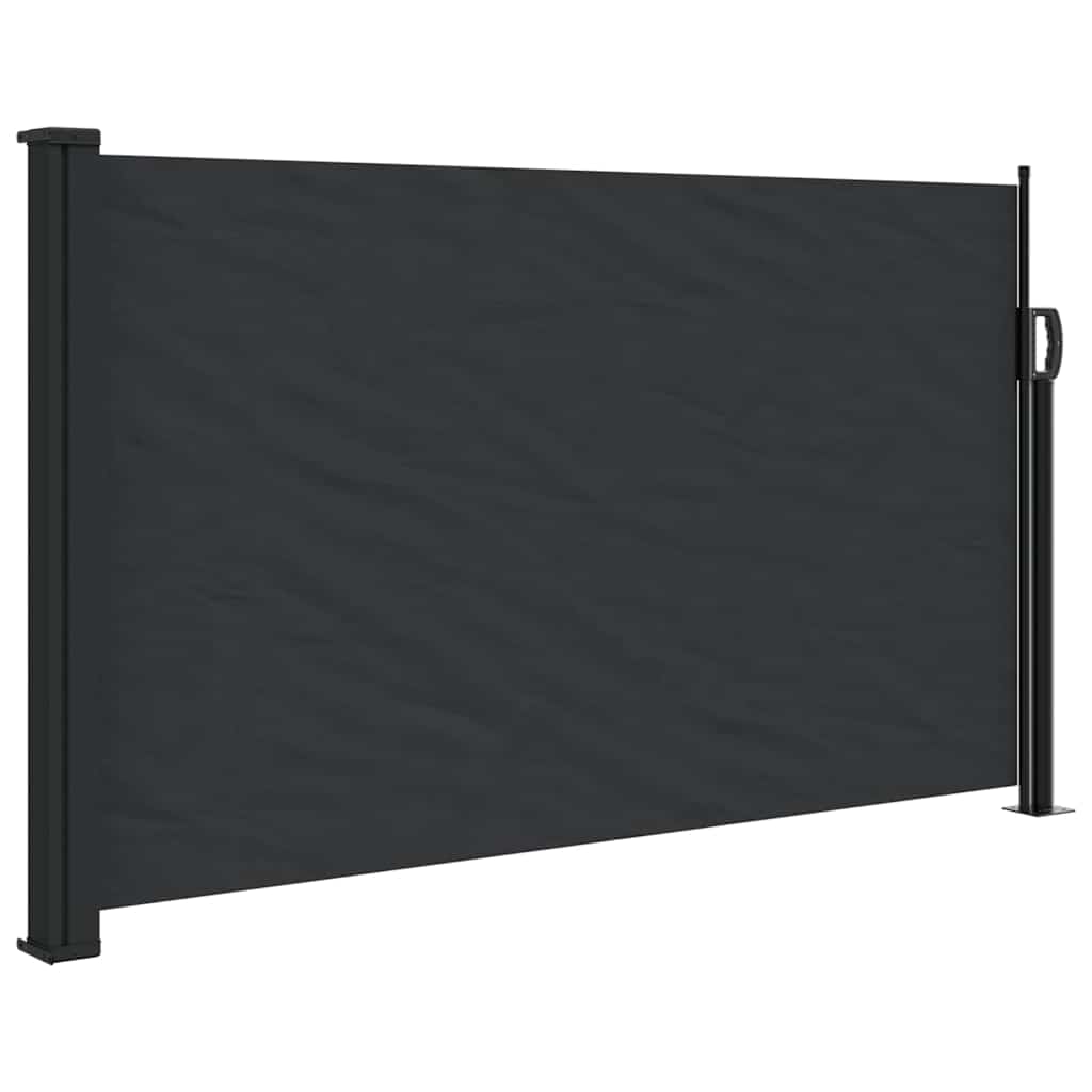 vidaXL Toldo lateral retrátil 117x300 cm preto