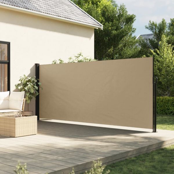 vidaXL Toldo Lateral Retrátil 180x300 cm Bege - 266514577