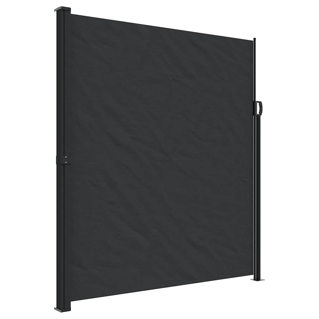 vidaXL Toldo lateral retrátil 220x300 cm preto