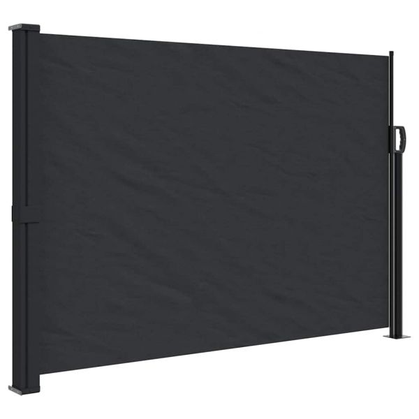 vidaXL Toldo Lateral Retrátil 140x600 cm Preto - 402930097