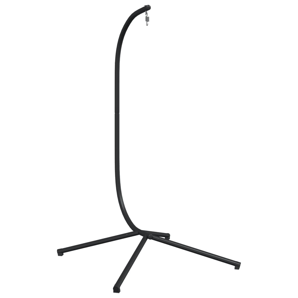 vidaXL Suporte para cadeira em forma de ovo suspensa sem cesto aço preto