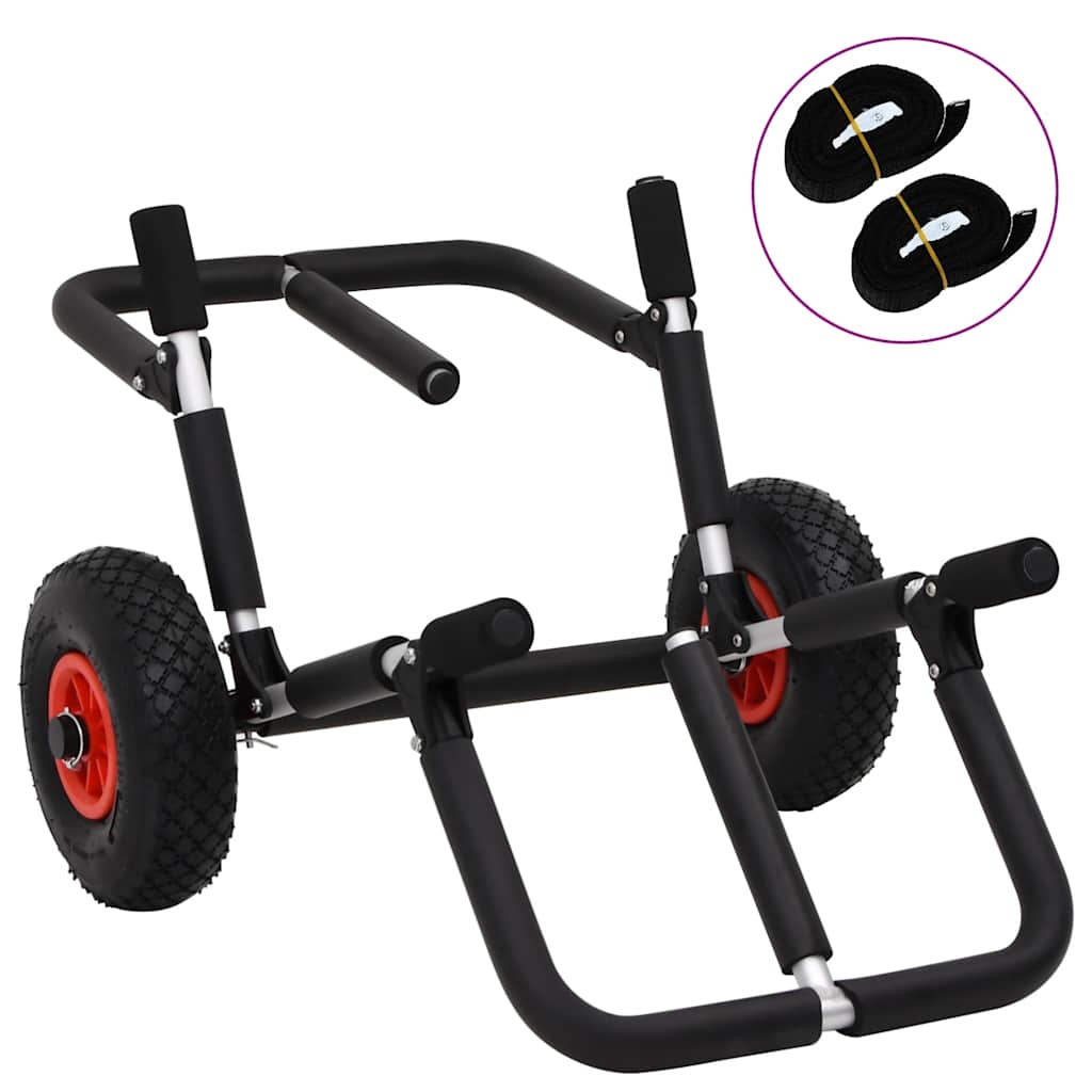 vidaXL Carrinho de SUP para 2 pranchas de surf dobrável 90 kg alumínio