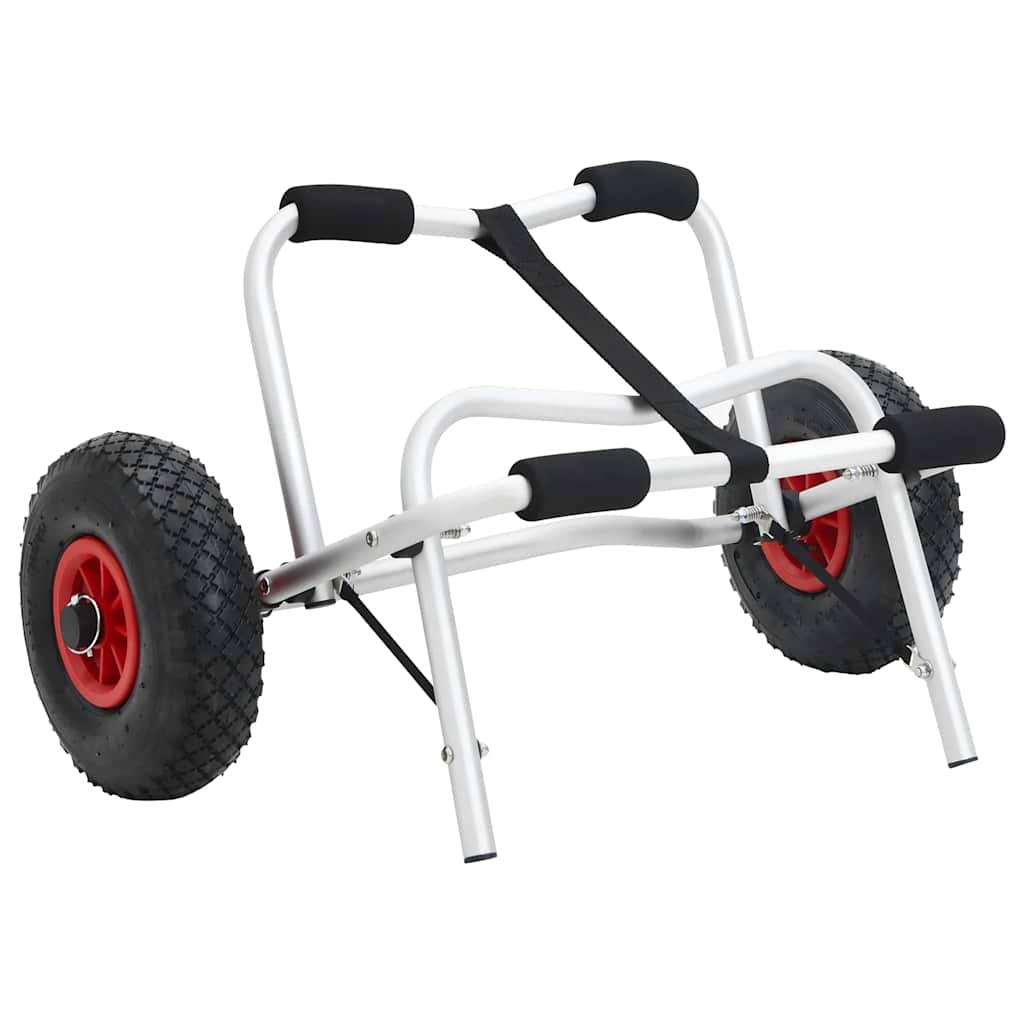 vidaXL Carrinho de caiaque dobrável 45 kg alumínio