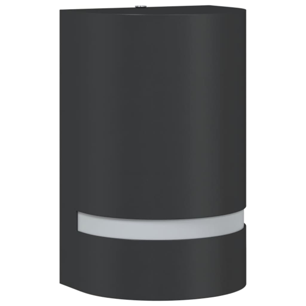vidaXL Candeeiro de parede para exterior alumínio fundido preto