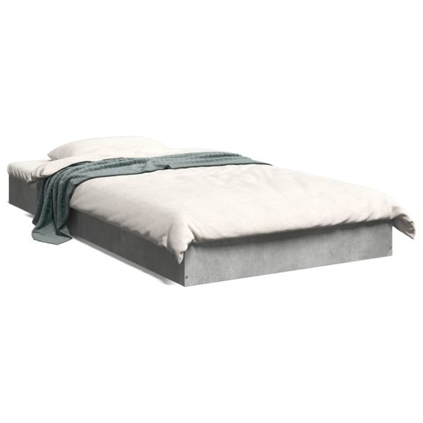 vidaXL Estrutura de Cama 100x200 cm Derivados de Madeira Cinza Sonoma - 3934914701