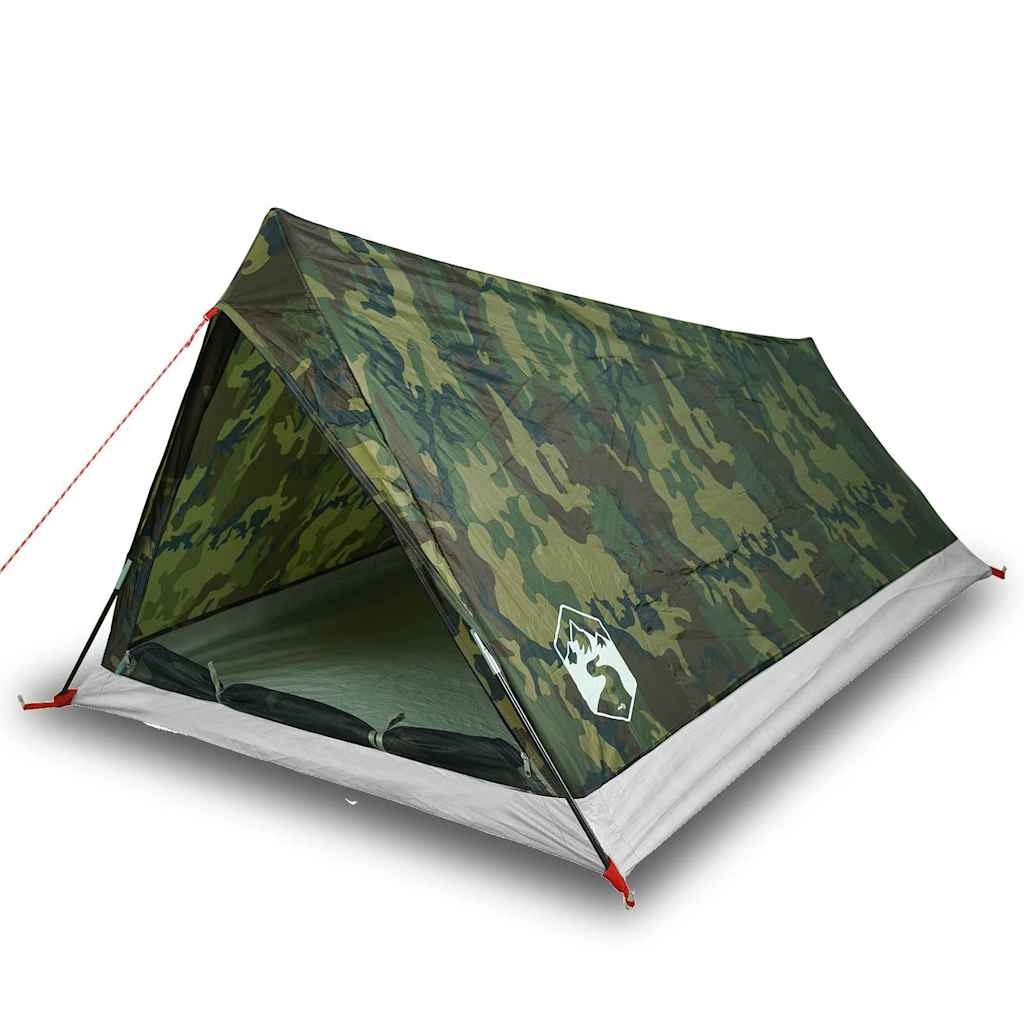 vidaXL Tenda para campismo para 2 pessoas impermeável camuflagem