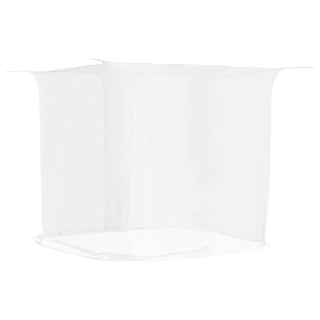 vidaXL Rede mosquiteira suspensa malha branco 220x200x210 cm