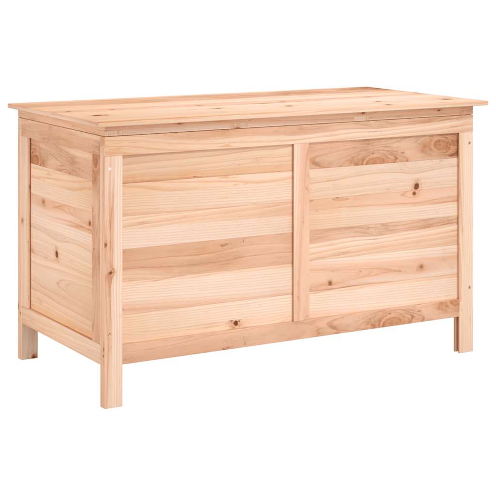 vidaXL Caixa para almofadões de exterior 99x50x56,5 cm abeto maciço