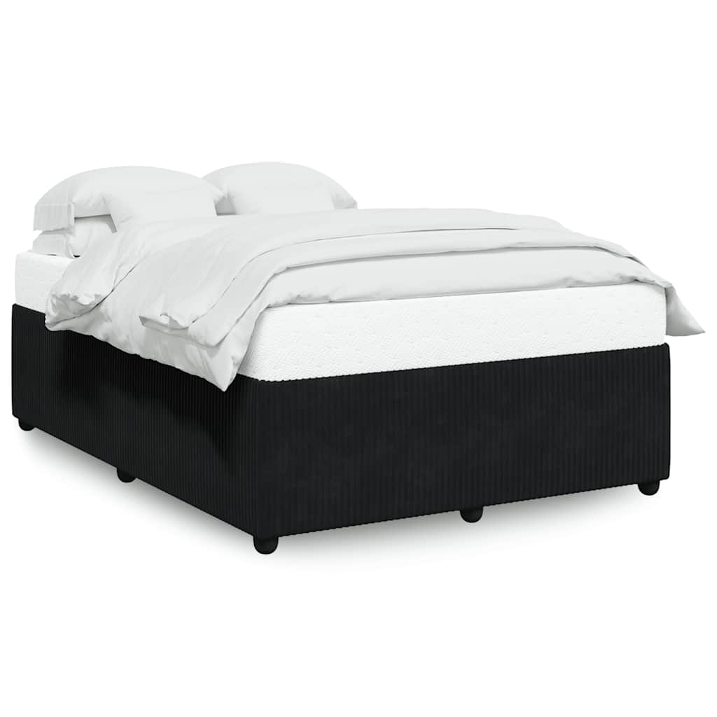vidaXL Estrutura de cama sem colchão 140x190 cm veludo preto