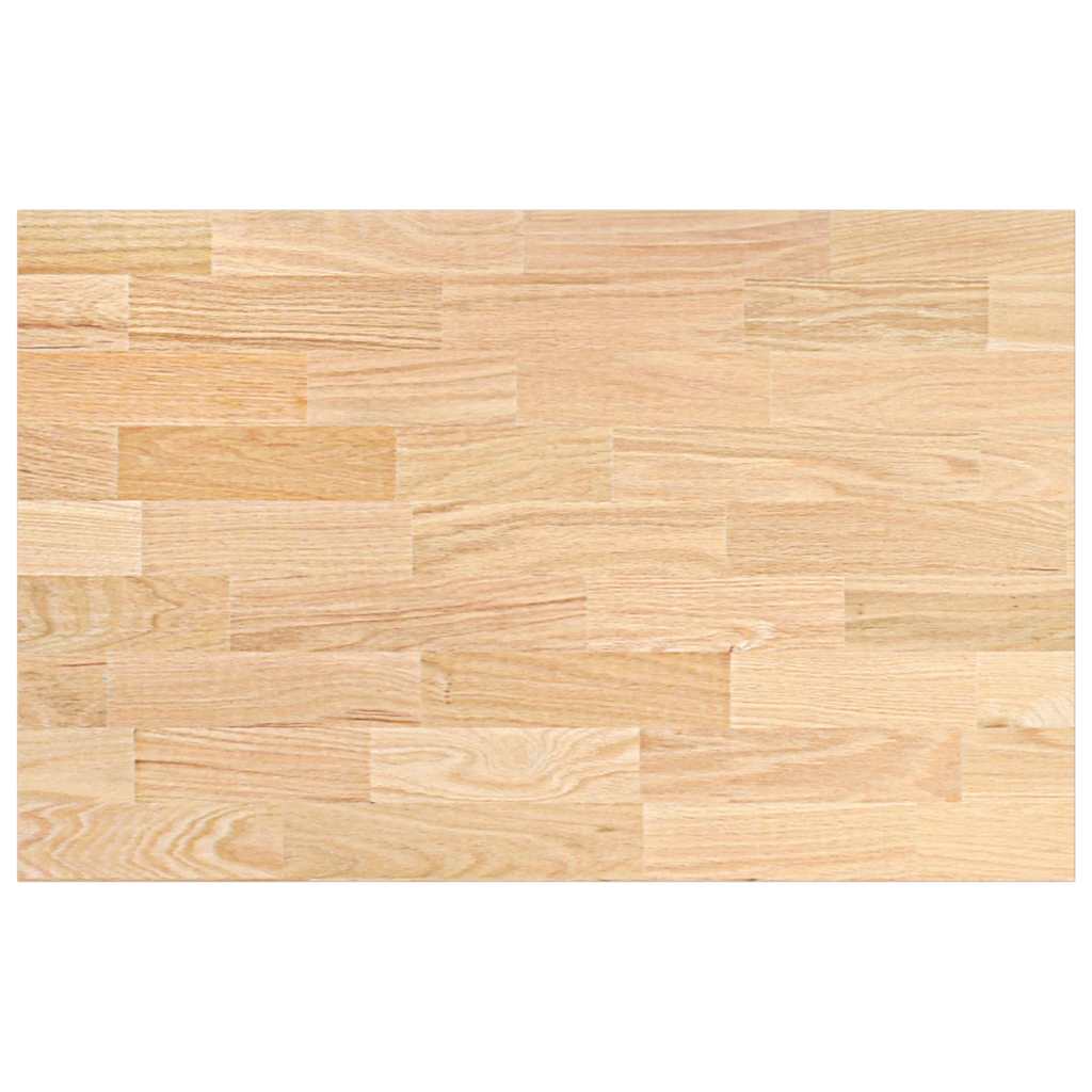 VidaXL Bancada de cozinha retangular 100x63,5x4 cm carvalho maciça