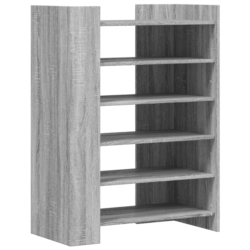 vidaXL Sapateira 74,5x37,5x100 cm derivados de madeira cinzento sonoma