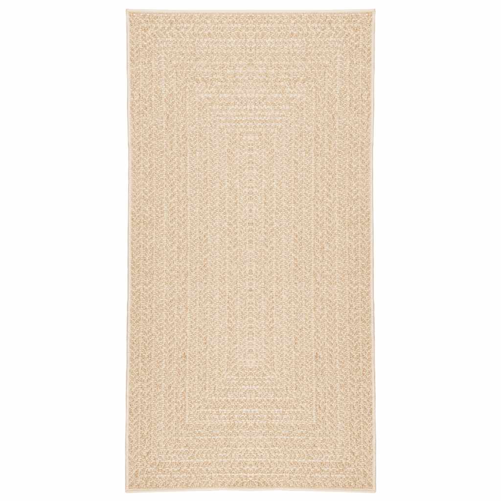vidaXL Tapete ZIZUR bege 60x110 cm aspeto de juta interior e exterior