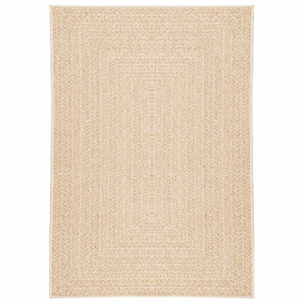 vidaXL Tapete ZIZUR bege 120x170 cm aspeto de juta interior e exterior