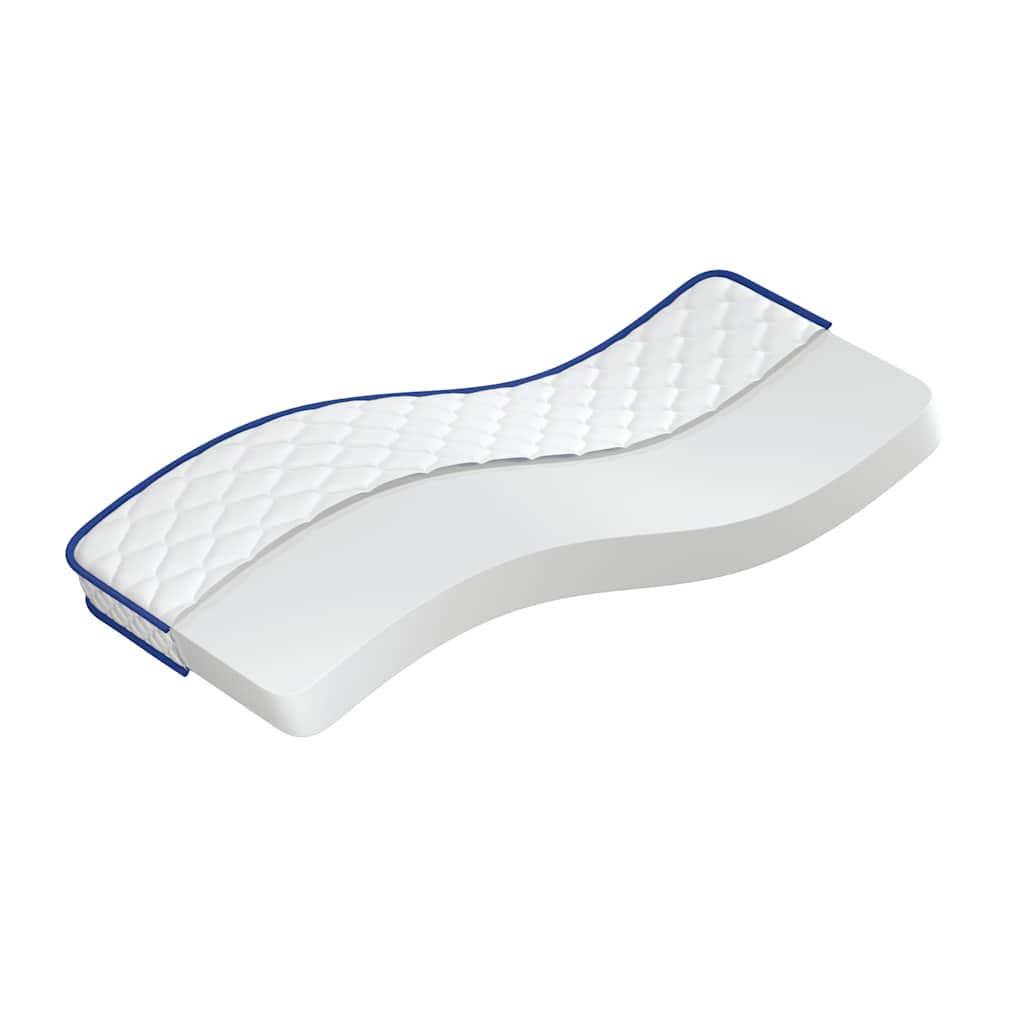 vidaXL Colchão de espuma de memória 80x160x17 cm macio branco
