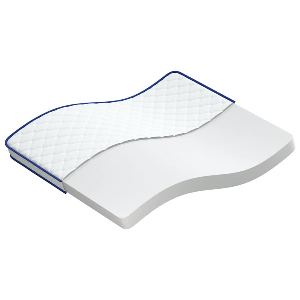vidaXL Colchão de espuma de memória 140x190x17 cm macio branco