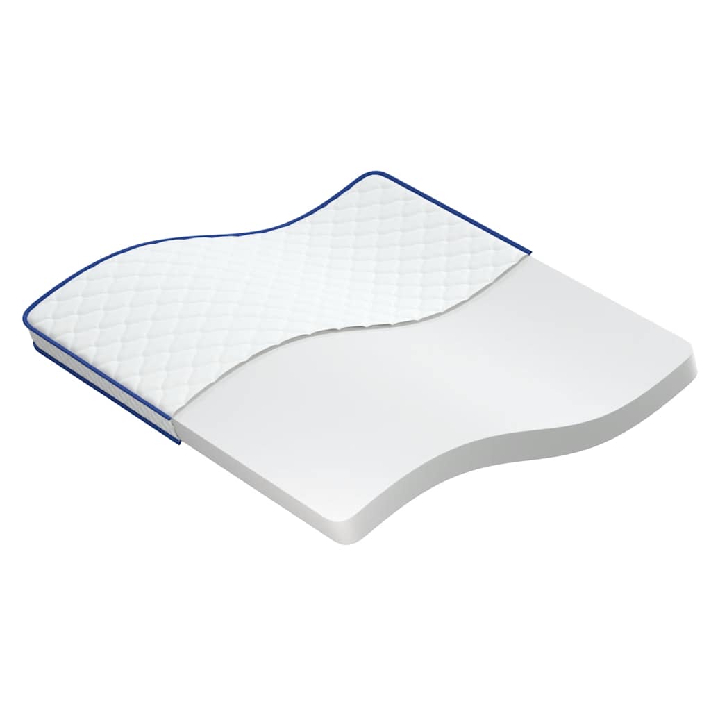 vidaXL Colchão de espuma de memória 200x200x17 cm macio branco