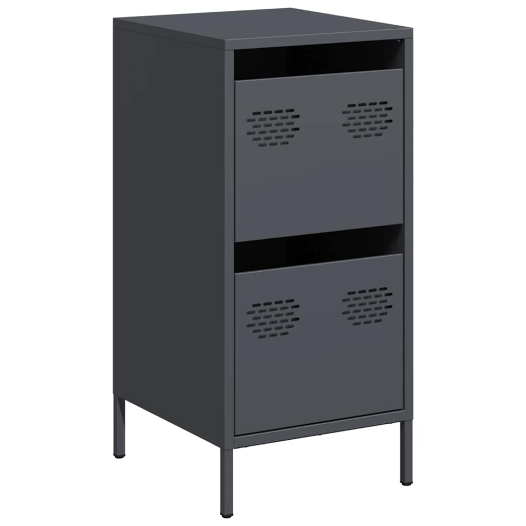 vidaXL Aparador 35x39x73,5 cm aço laminado a frio antracite