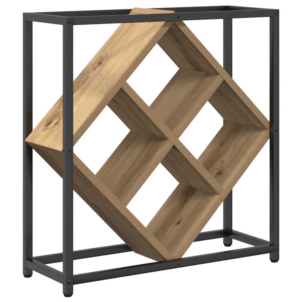 vidaXL Escorredor de Vinho Carvalho Artesanal 51 x 18 x 52,5 cm
