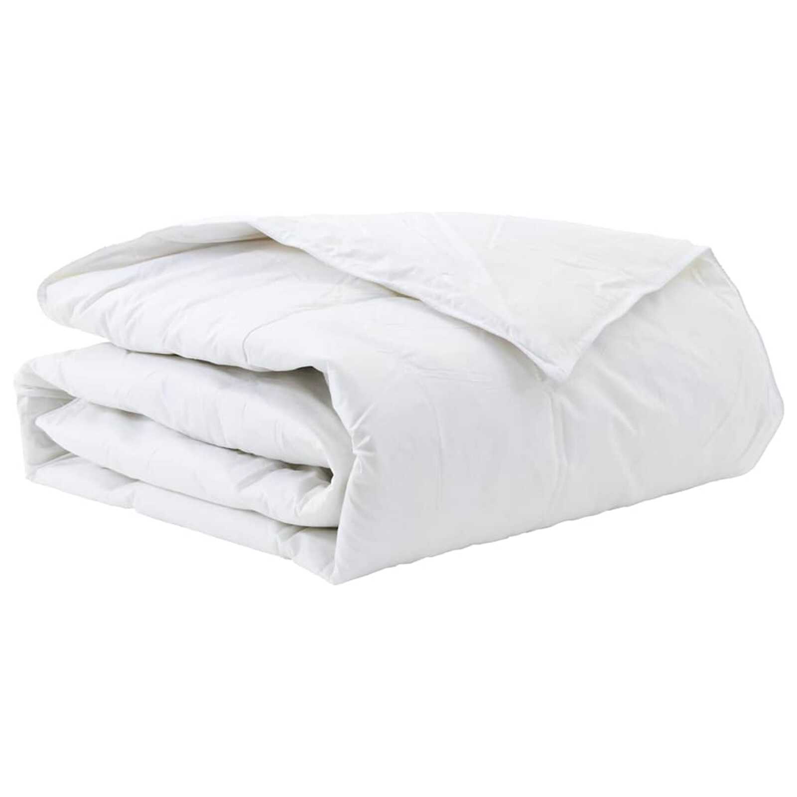 vidaXL Edredom de Inverno Branco 155 x 200 cm Pena