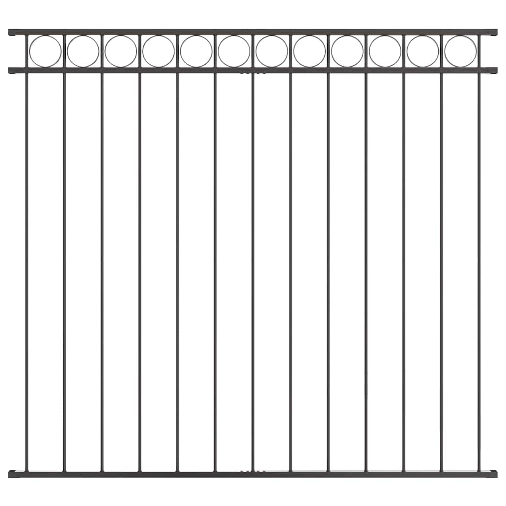 vidaXL Elemento de Cerca ASSEN Cinzeto 170 x 150 cm Aço