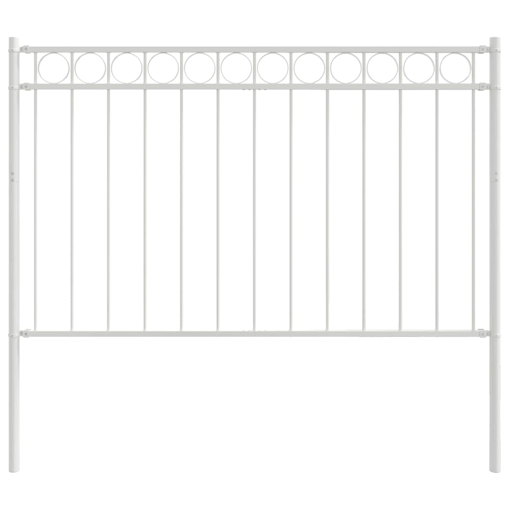 vidaXL Elemento de Cerca ASSEN Branco 170 x 150 cm Aço