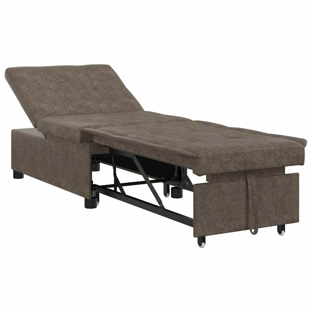 vidaXL Sofá-Cama Cinza Escuro 194 x 67 x 82 cm Tecido Huahua
