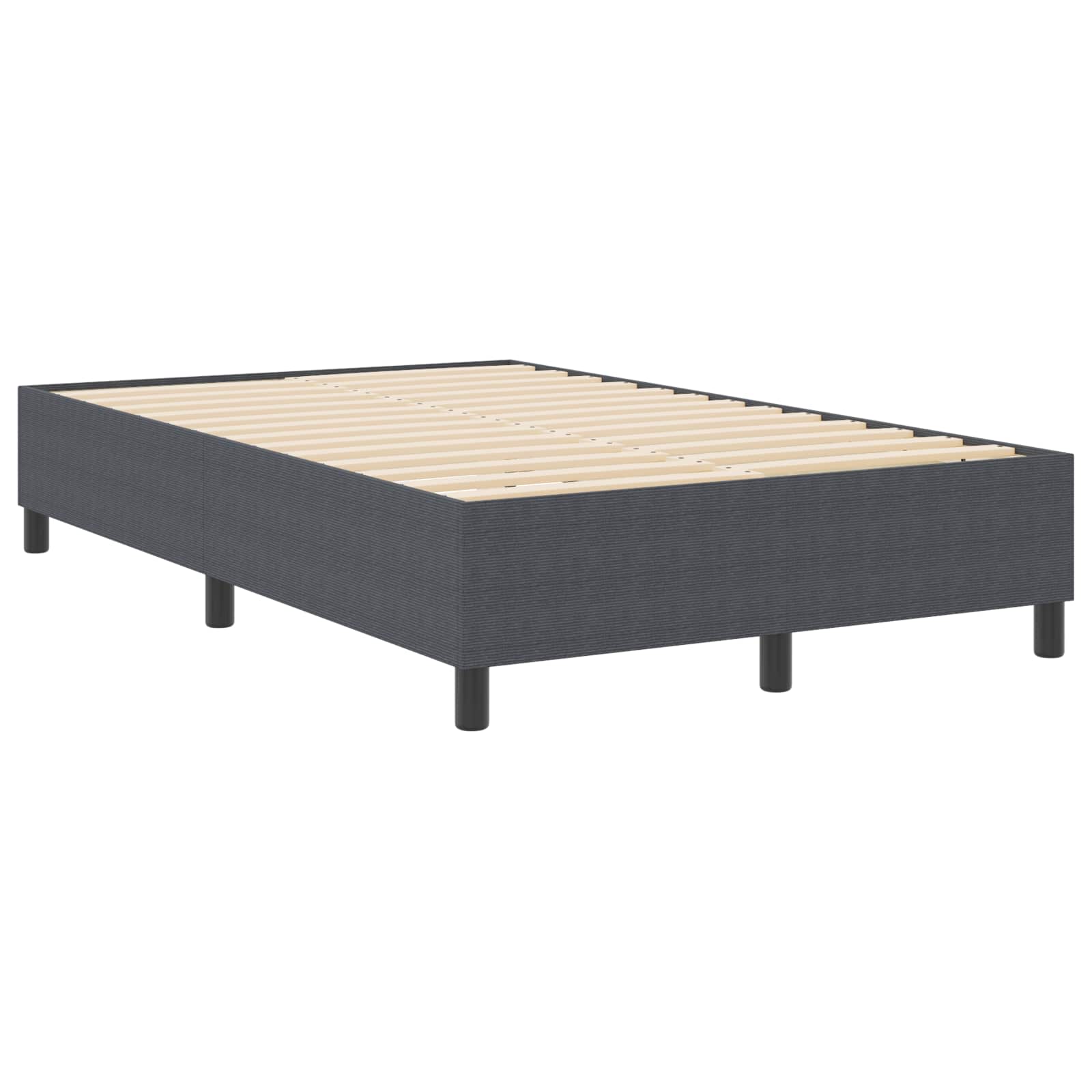 vidaXL Estrado de cama plataforma Cinza Escuro 120 x 190 cm