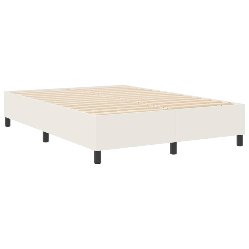 vidaXL Estrado de cama plataforma Creme 160 x 200 cm