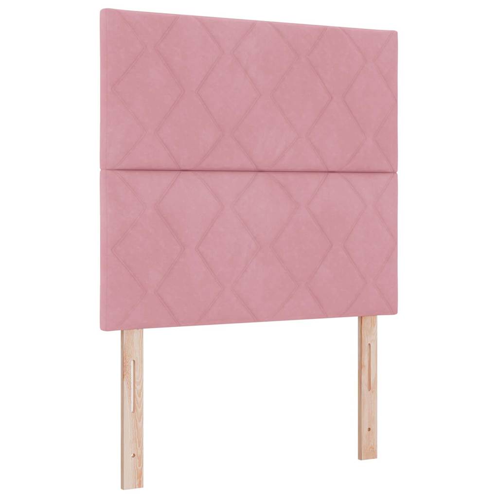 vidaXL Cabeceira Rosa 90 cm Veludo
