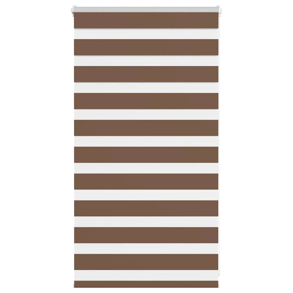 vidaXL Cortina de zebra 85x100 cm largura do tecido 80,9 cm poliéster