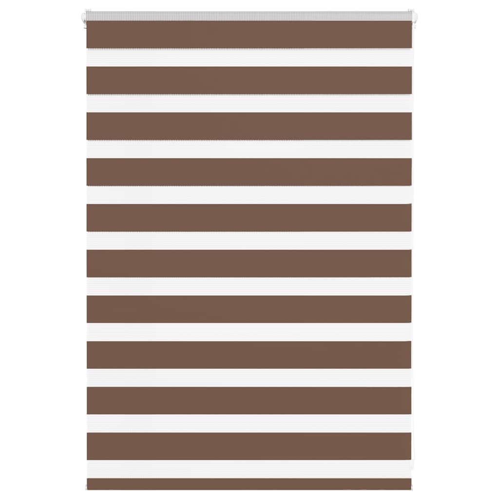 vidaXL Cortina de zebra 100x100 cm largura do tecido 95,9 cm poliéster