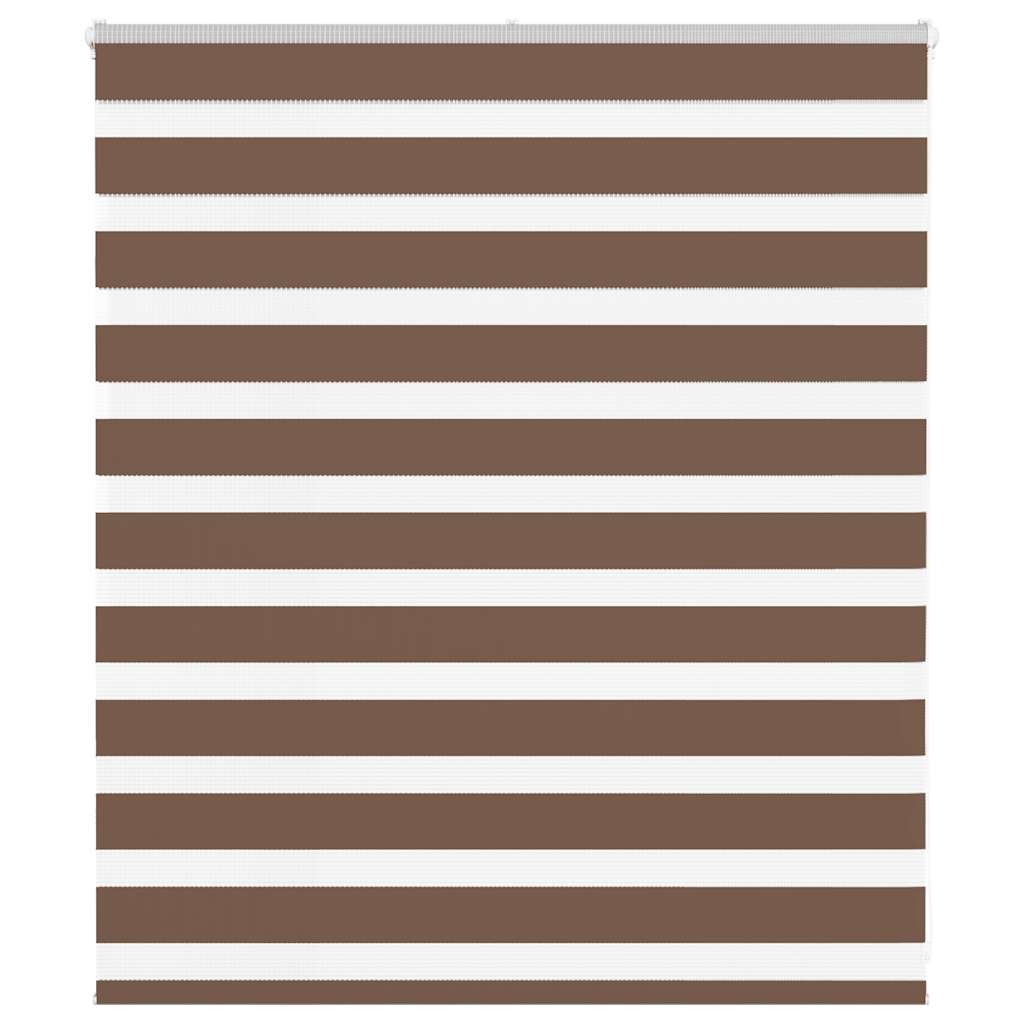 vidaXL Cortina de zebra 125x100 cm largura do tecido 120,9cm poliéster