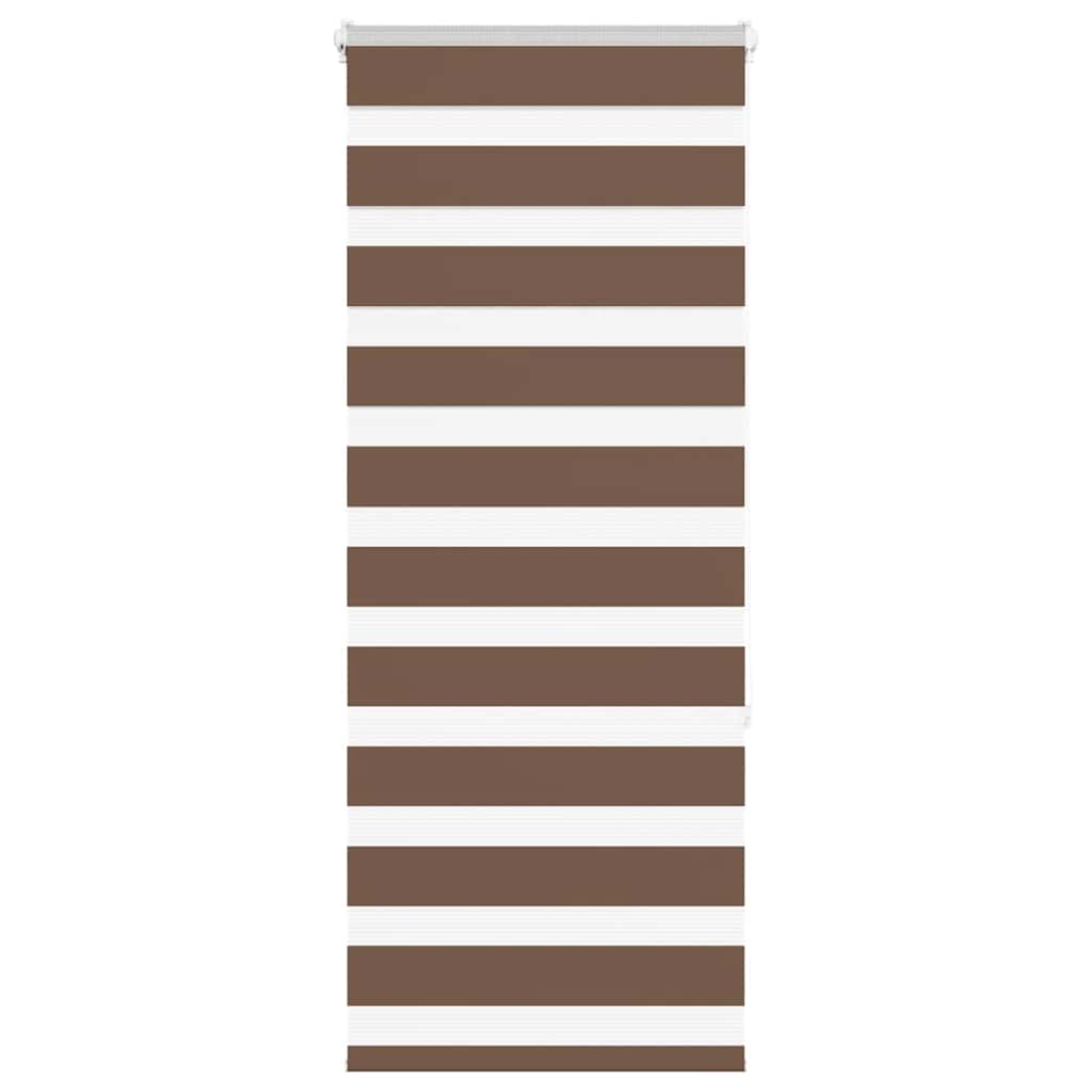 vidaXL Cortina de zebra 65x150 cm largura do tecido 60,9 cm poliéster