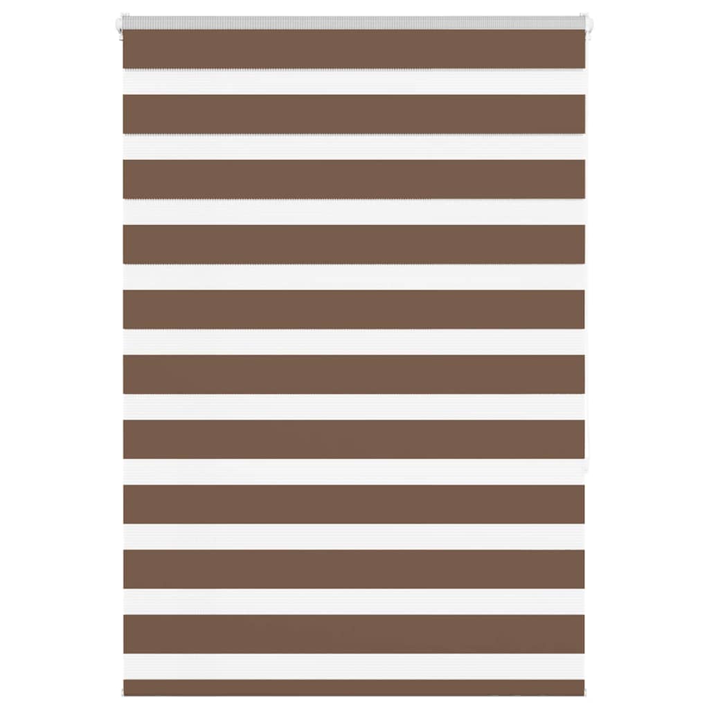 vidaXL Cortina de zebra 95x150 cm largura do tecido 90,9 cm poliéster
