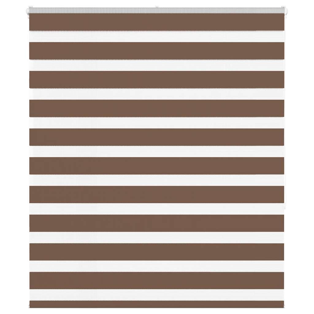 vidaXL Cortina de zebra 125x150 cm largura do tecido 120,9cm poliéster