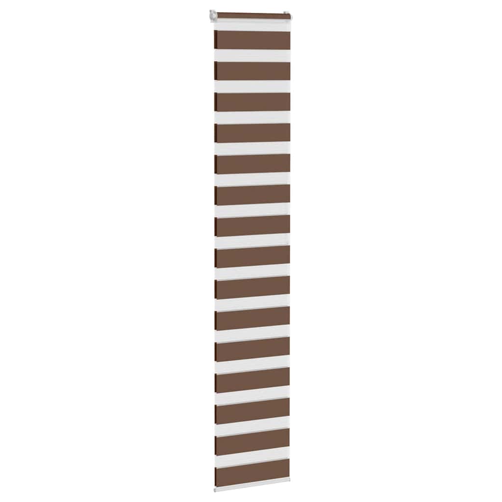 vidaXL Cortina de zebra 40x200 cm largura do tecido 35,9 cm poliéster