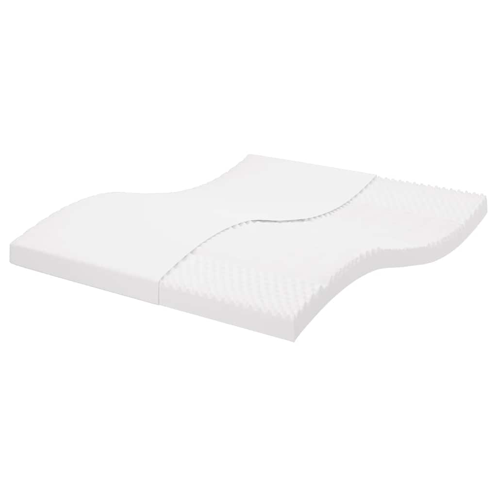 vidaXL Colchão de espuma 200x210 cm 7 zonas dureza 20 ILD branco