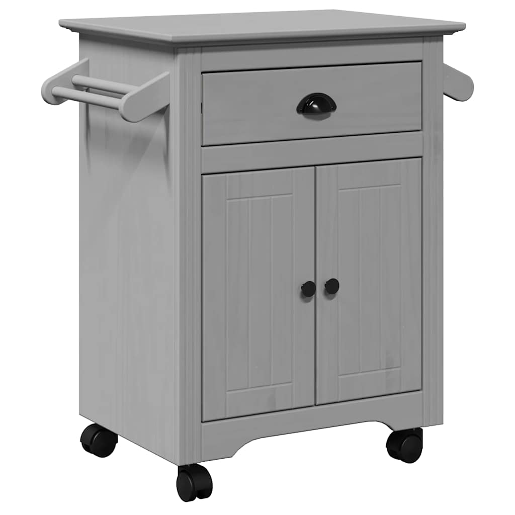 vidaXL Carrinho de cozinha BODO cinzento 72x45x80 cm