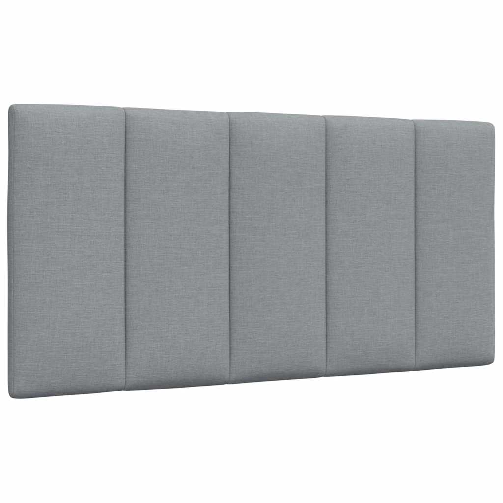 vidaXL Almofadão de cabeceira Hanko 100 cm tecido cinzento-claro