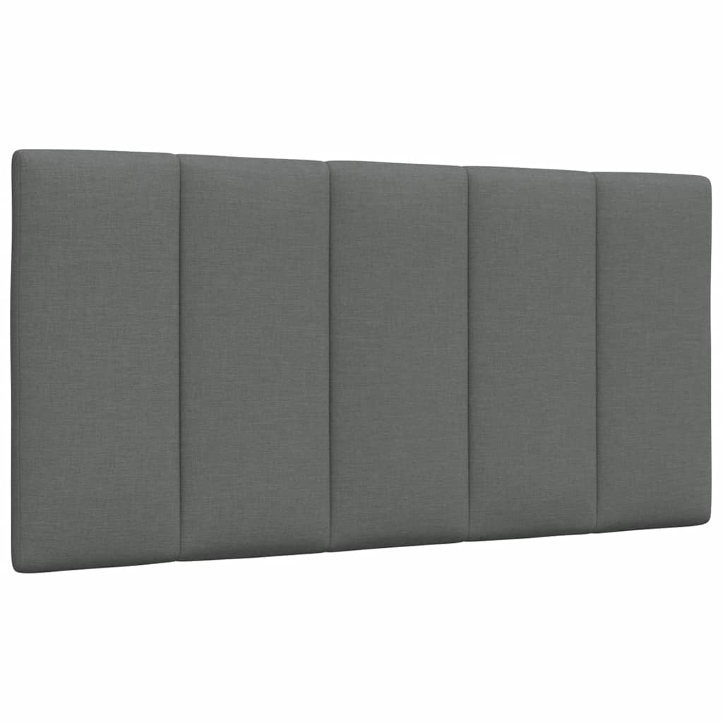 vidaXL Almofadão de cabeceira Hanko 100 cm tecido cinzento-escuro