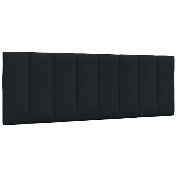 vidaXL Almofadão de Cabeceira 140 cm Tecido Preto - 4049270544