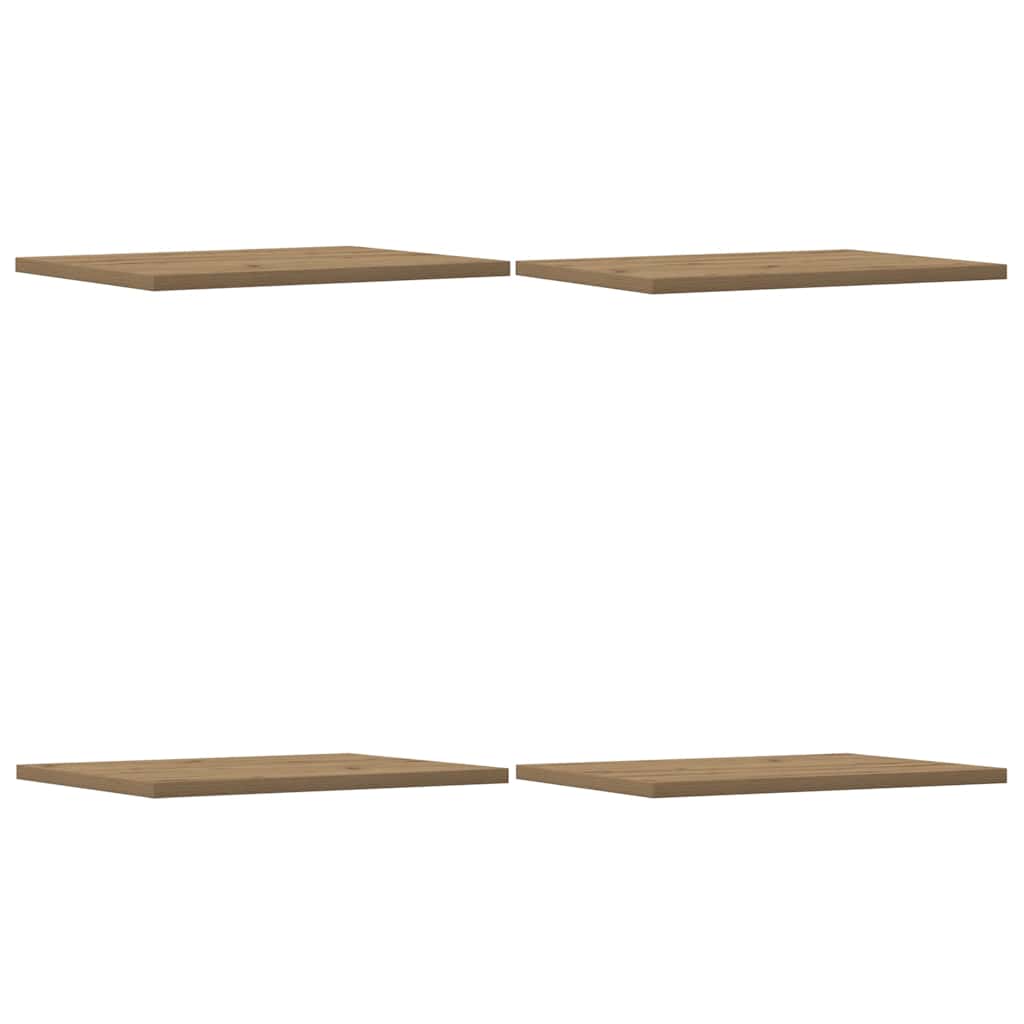 vidaXL Prateleiras p/ estante 4 pcs deriv. madeira carvalho artisiano