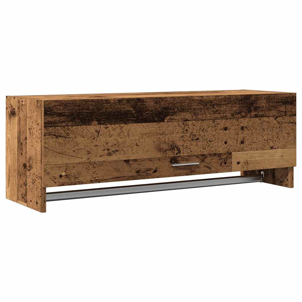 vidaXL Armário madeira velha 100x32,5x35 cm madeira trabalhada