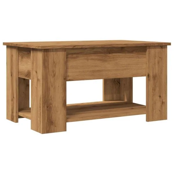 vidaXL Mesa Centro 79x49x41 cm Derivados Madeira Carvalho Artisiano - 404232994